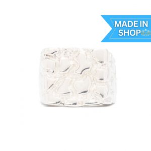 Tyson - Silver Nugget Ring