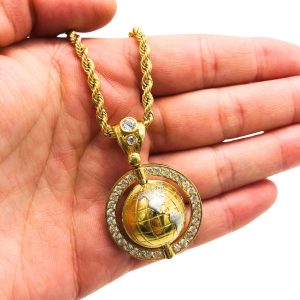 3D Globe CZ - Pendant