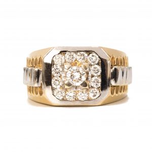 Icy Two-Tone 0.98ct #7 - Diamond Ring