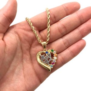 #1 Mom 9-Stone - Pendant