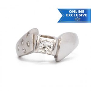 Geometric White Gold 0.65ct #64 - Diamond Ring