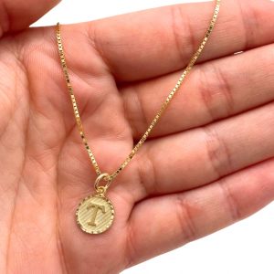 Letter T Round - Pendant