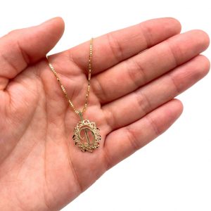 Letter D Oval - Pendant