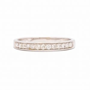 14k Diamond Band 0.25ct White Gold - Diamond Ring