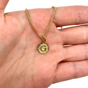 Letter G Round - Pendant
