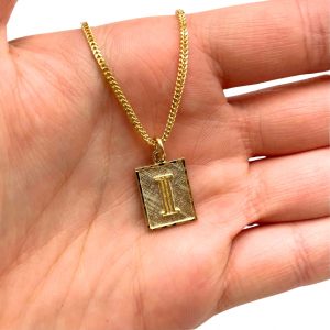 Letter I Square - Pendant