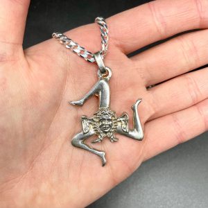 Flag of Sicily - Silver Pendant