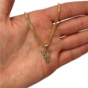 Letter V Mini Nugget - Pendant
