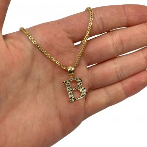 Letter B Mini Nugget - Pendant