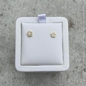 April Birthstone Flower Studs - Earrings