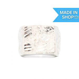 Tristen - Silver Nugget Ring