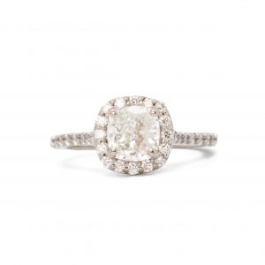 Halo Cushion Cut 1.31ct #9 - Engagement Ring