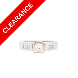 Channel Set Princess Cut 0.86ct #58 - Diamond Ring