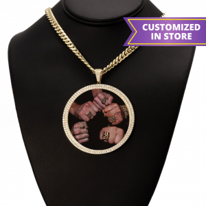 CZ Round Memory Pendant XLarge - Pendant