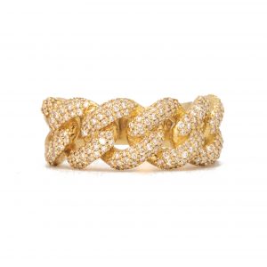 Icy Miami Cuban Band 1.10ct - Diamond Ring