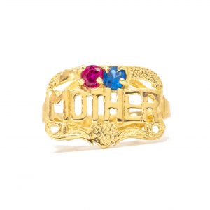2-Stone Mom Birthstone - Ring
