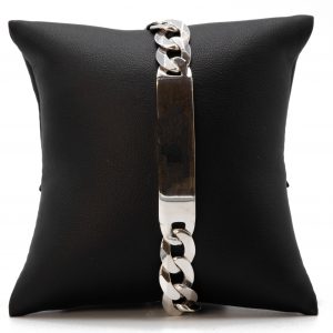 Cuban Engravable 10.25mm 9"- Silver Bracelet