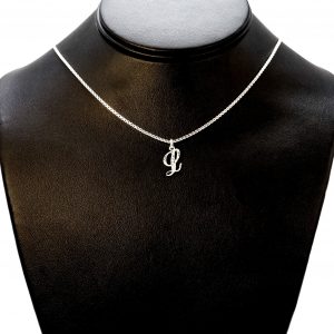 Silver Letter L- Silver Pendant