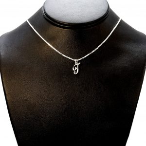 Silver Letter T- Silver Pendant