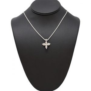 Full Cz Angel- Silver Pendant