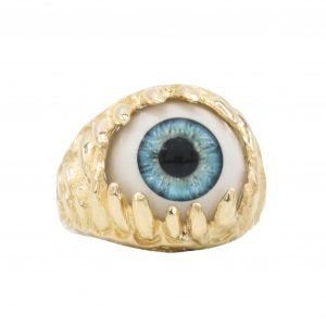 Blue Eye- Gold Ring