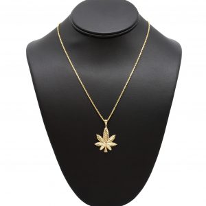 Small Weed Leaf - Pendant