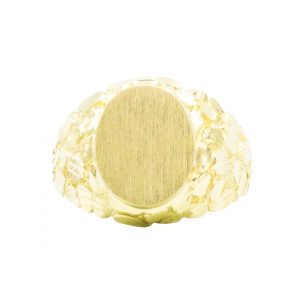 Oval Signet Ring - Gold Ring