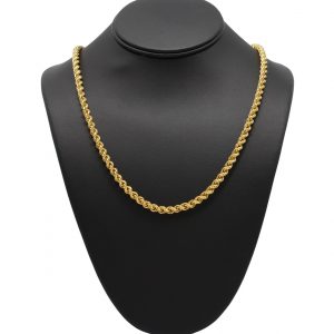 Rope Chain 5mm 22" 21kt - Chains