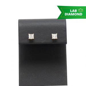 Princess 1.68ct lab -Diamond Earrings