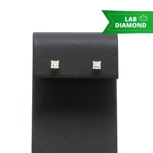 Princess 1.0ct lab -Diamond Earrings