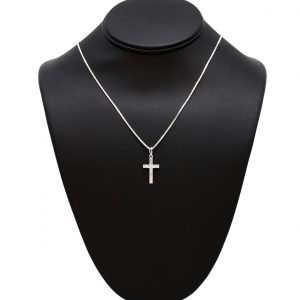 Mini Jesus Cross- Silver Pendant