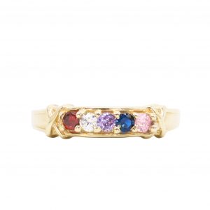 5-Stone X Birthstone 10k- Ring
