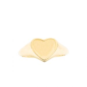 Heart Signet 10k - Ring