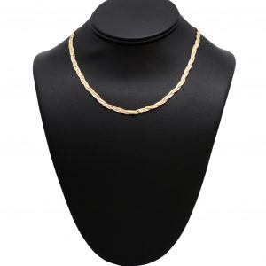 Tri Tone Braided  4mm 16" - Chains