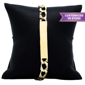 Engravable Diamond Cut Bracelet 8mm 9"  - Bracelet