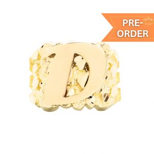 Letter D - Nugget Ring