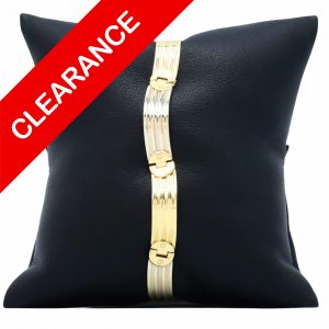 Two Tone Wavy 18k 7.5"-Bracelet