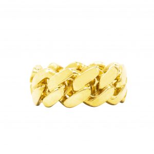 Miami Cuban 10mm- Gold Ring