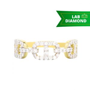 Icy Marine .87ct Lab 10k - Diamond Ring