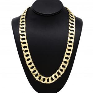 Nugget X Diamond Cut 15.75mm 24" - Solid Chain