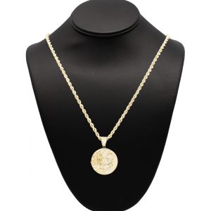 Gold Plated Emoji - Silver Pendant