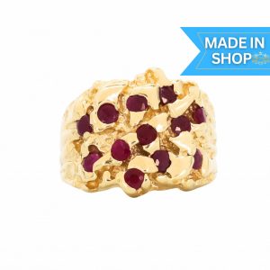Ruby 204 Nugget 1.7ct #253 10k - Nugget Ring