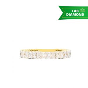 Radiant Diamond Band 2.1ct Lab 14k - Diamond Ring