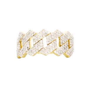 Icy Cuban 1.2ct 10k - Diamond Ring