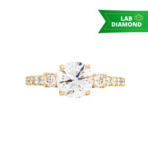 Brilliant Cut 2.6ct Lab #195 - Diamond Ring