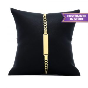 Engravable Hollow Cuban Bracelet 4mm 8"-Bracelet