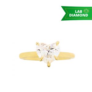 Heart 2ct Lab #87- Diamond Ring