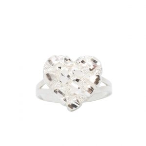Xtra Nugget Heart - Silver Ring