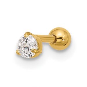 Cz Labret Lip Piercing - Body Jewellery