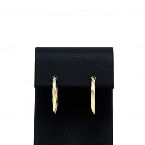 Large Twist Hoops- Earrings